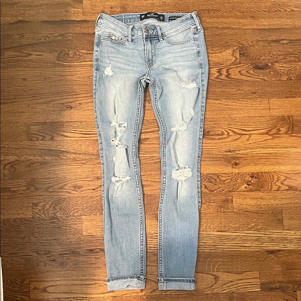 Low Rise Super Skinny Crop Jeans Hollister Size 00
